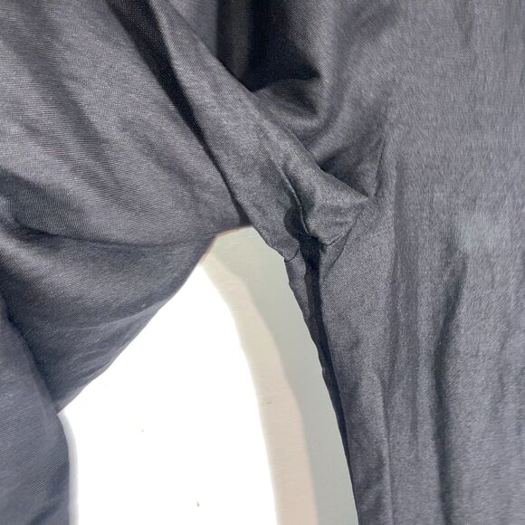 Vintage High Waist Black Linen Like Pants Size 12 Classic Carol Collection - Picture 3 of 11